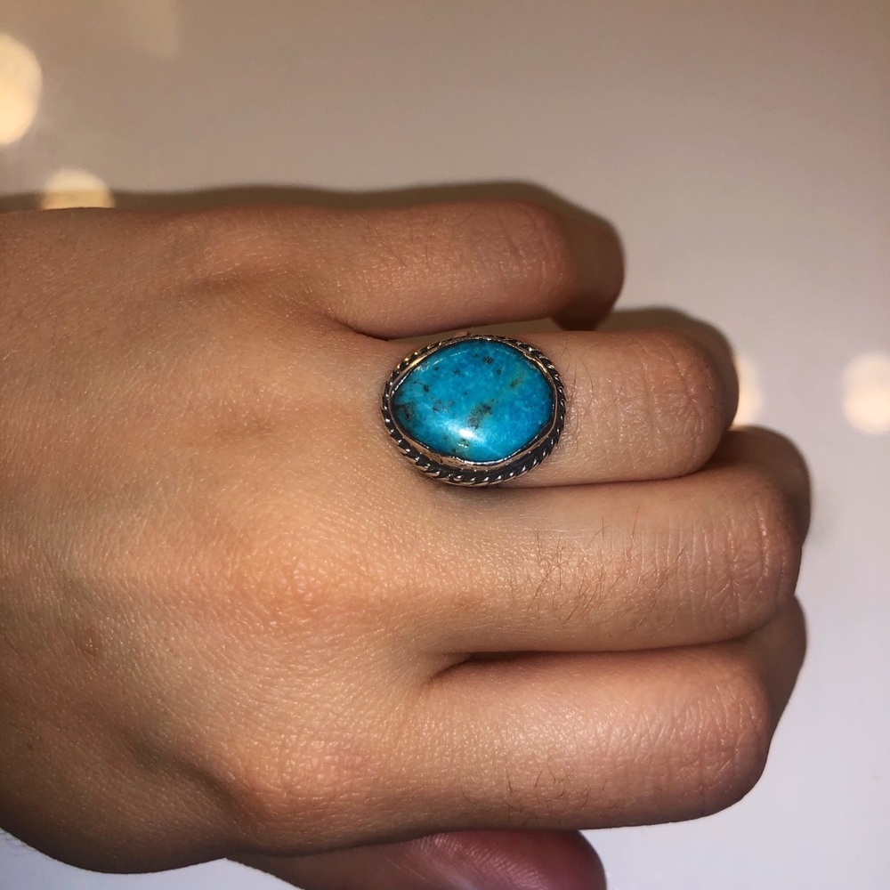 Native American Navajo turquoise ring size 5